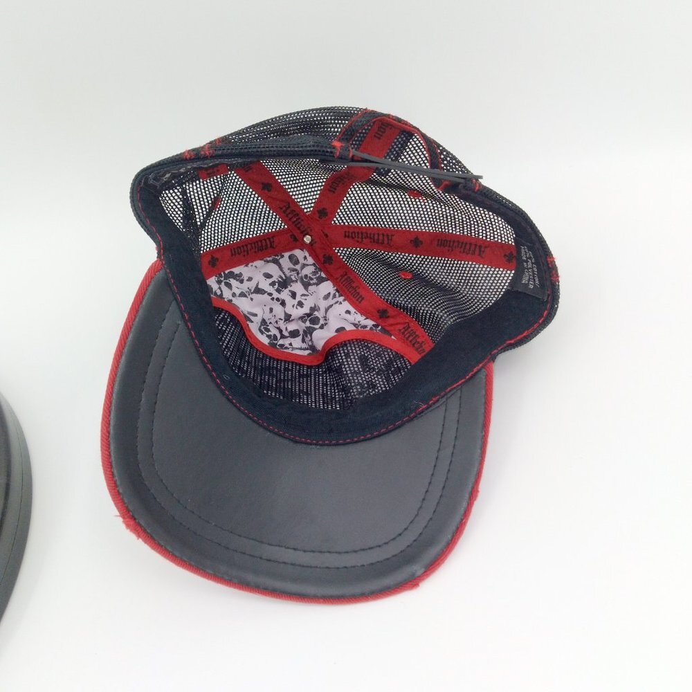 Affliction Live Fast Trucker Snapback Hat Men's R… - image 6